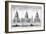 St Paul's Cathedral, London, 1742-null-Framed Giclee Print