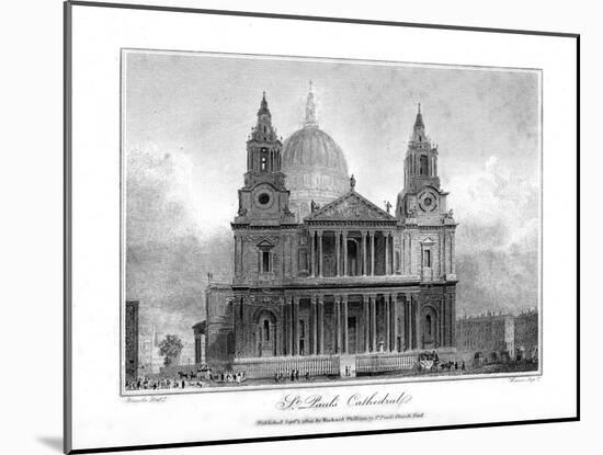 St Paul's Cathedral, London, 1804-Reeve-Mounted Giclee Print