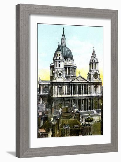 St Paul's Cathedral, London, 20th Century-null-Framed Giclee Print