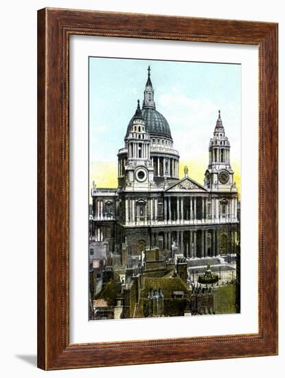 St Paul's Cathedral, London, 20th Century-null-Framed Giclee Print