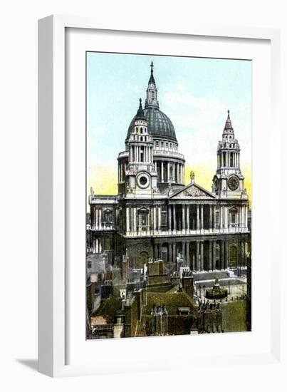 St Paul's Cathedral, London, 20th Century-null-Framed Giclee Print