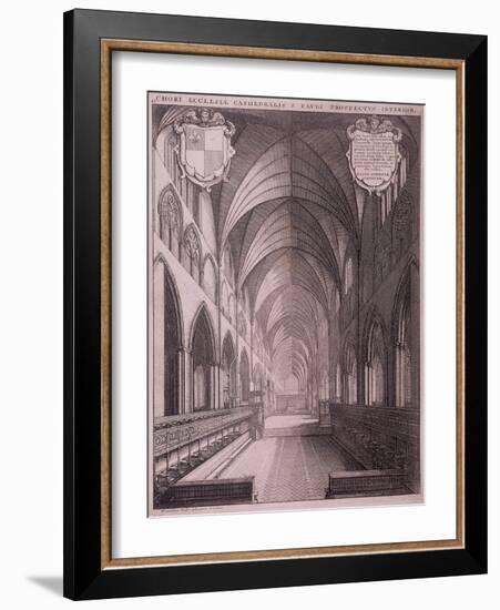 St Paul's Cathedral, London, C1658-Wenceslaus Hollar-Framed Giclee Print