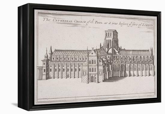 St Paul's Cathedral, London, C1666-80-null-Framed Premier Image Canvas