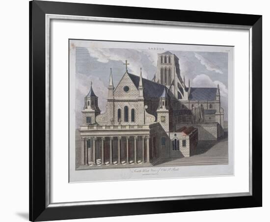 St Paul's Cathedral, London, C17th Century-John Chapman-Framed Giclee Print