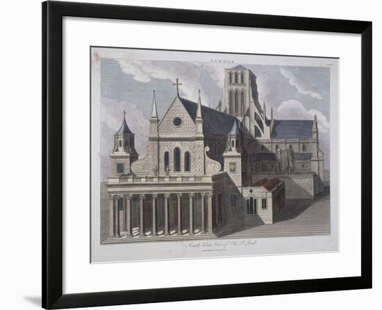 St Paul's Cathedral, London, C17th Century-John Chapman-Framed Giclee Print