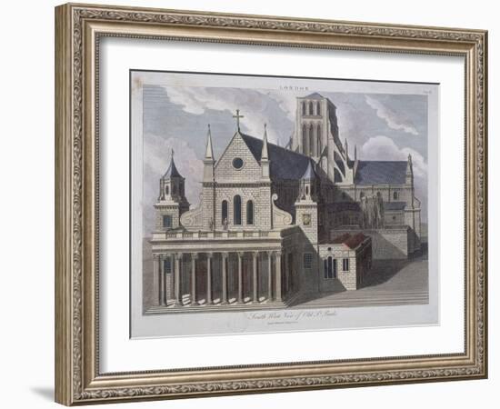 St Paul's Cathedral, London, C17th Century-John Chapman-Framed Giclee Print