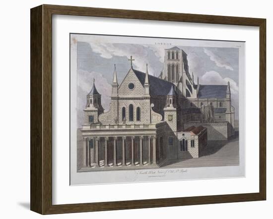 St Paul's Cathedral, London, C17th Century-John Chapman-Framed Giclee Print