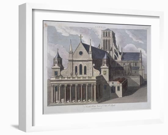 St Paul's Cathedral, London, C17th Century-John Chapman-Framed Giclee Print