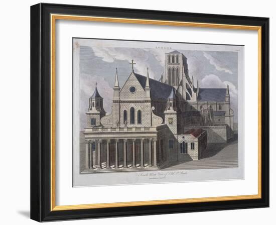 St Paul's Cathedral, London, C17th Century-John Chapman-Framed Giclee Print