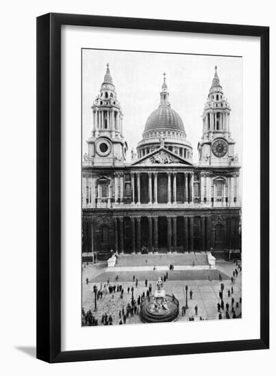 St Paul's Cathedral, London, Early 20th Century-null-Framed Giclee Print