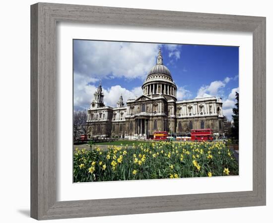 St. Paul's Cathedral, London, England, United Kingdom-Walter Rawlings-Framed Photographic Print