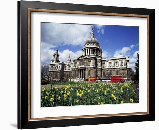 St. Paul's Cathedral, London, England, United Kingdom-Walter Rawlings-Framed Photographic Print