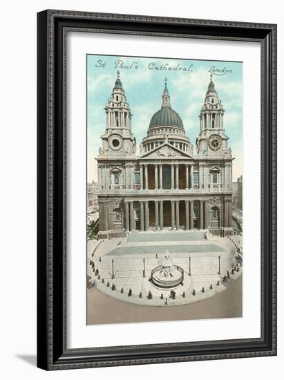 St. Paul's Cathedral, London, England-null-Framed Premium Giclee Print