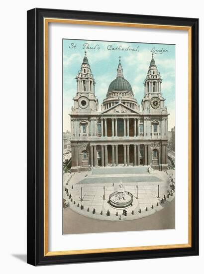 St. Paul's Cathedral, London, England-null-Framed Premium Giclee Print