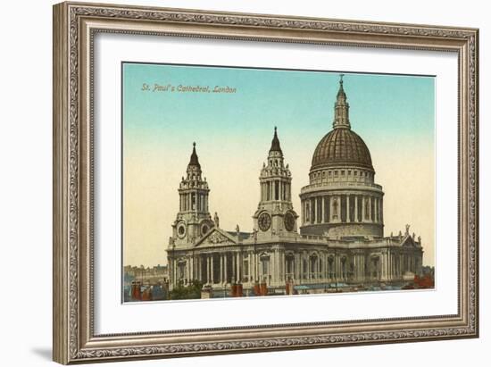 St. Paul's Cathedral, London, England-null-Framed Art Print