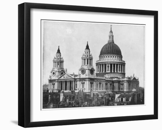 St Paul's Cathedral, London, Late 19th Century-John L Stoddard-Framed Giclee Print