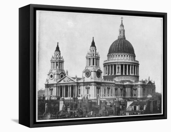 St Paul's Cathedral, London, Late 19th Century-John L Stoddard-Framed Premier Image Canvas