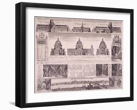 St Paul's Cathedral, London-David Loggan-Framed Giclee Print