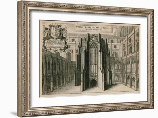 St Paul's Cathedral, London-Wenceslaus Hollar-Framed Giclee Print