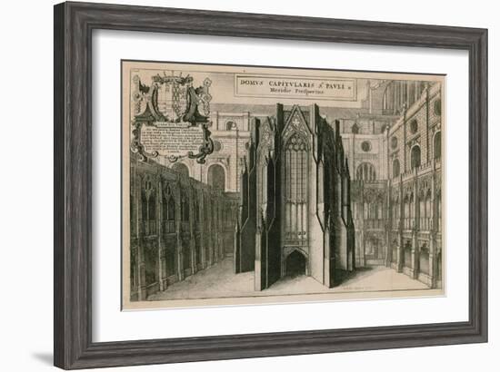 St Paul's Cathedral, London-Wenceslaus Hollar-Framed Giclee Print