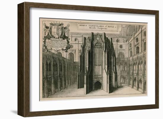 St Paul's Cathedral, London-Wenceslaus Hollar-Framed Giclee Print