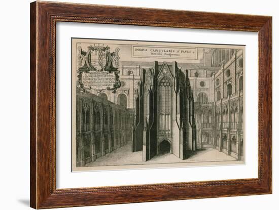 St Paul's Cathedral, London-Wenceslaus Hollar-Framed Giclee Print