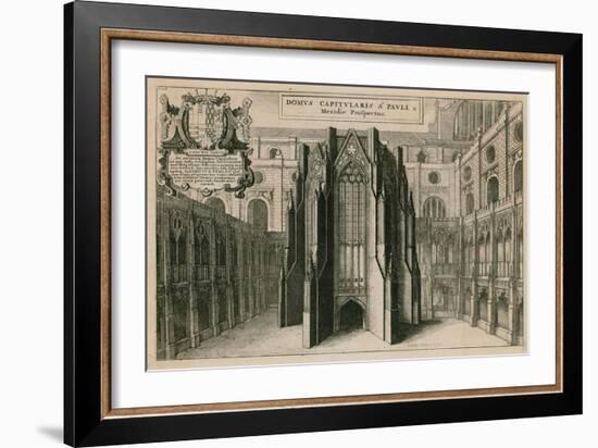 St Paul's Cathedral, London-Wenceslaus Hollar-Framed Giclee Print