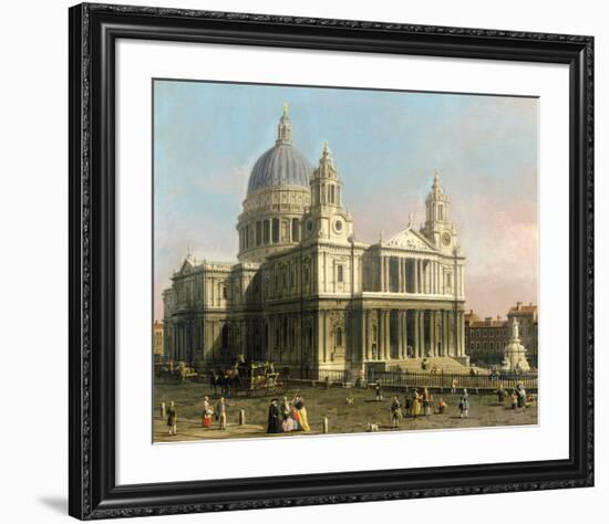 St Paul's Cathedral-Antonio Canaletto-Framed Premium Giclee Print