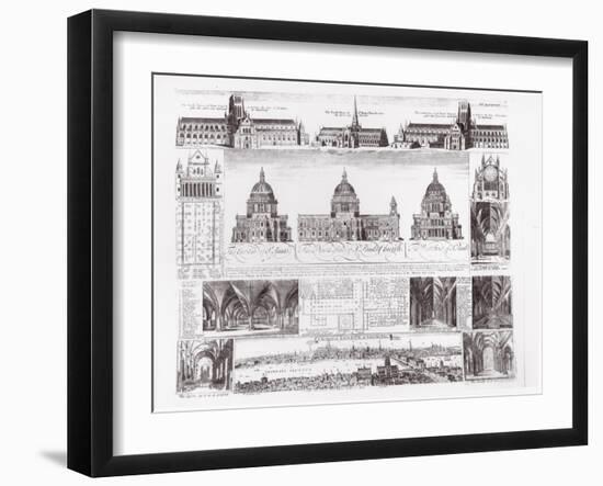 St. Paul's Cathedral-David Loggan-Framed Giclee Print