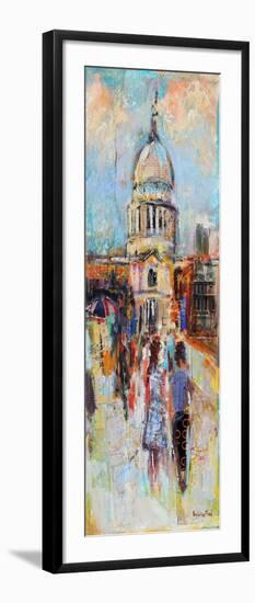 St Paul's from the Millennium Bridge-Sylvia Paul-Framed Giclee Print