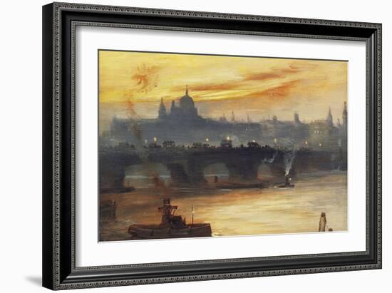 St Paul's from the River-George Hyde Pownall-Framed Giclee Print