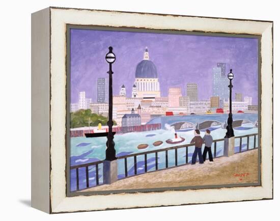 St.Paul's from the River-William Cooper-Framed Premier Image Canvas