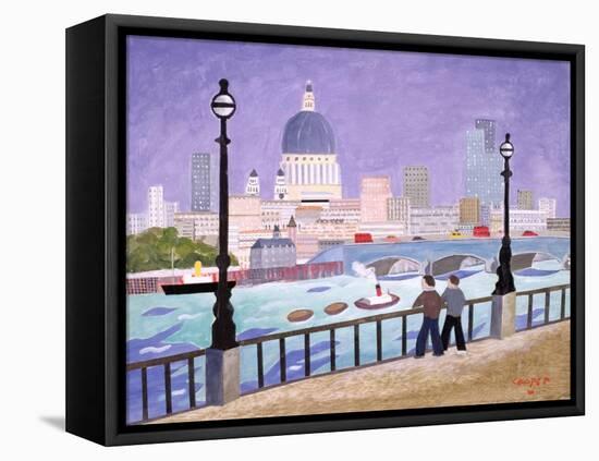 St.Paul's from the River-William Cooper-Framed Premier Image Canvas