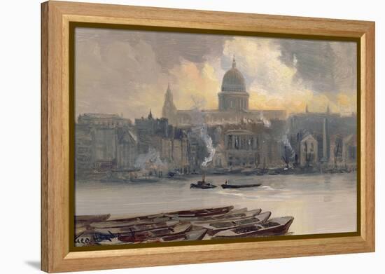 St.Paul's from the River-George Hyde Pownall-Framed Premier Image Canvas