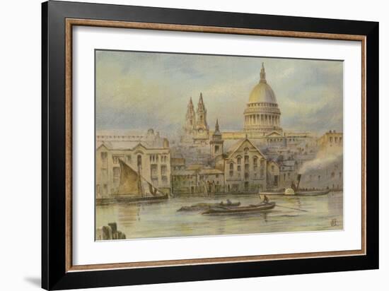 St. Paul's, from the Thames-English School-Framed Giclee Print