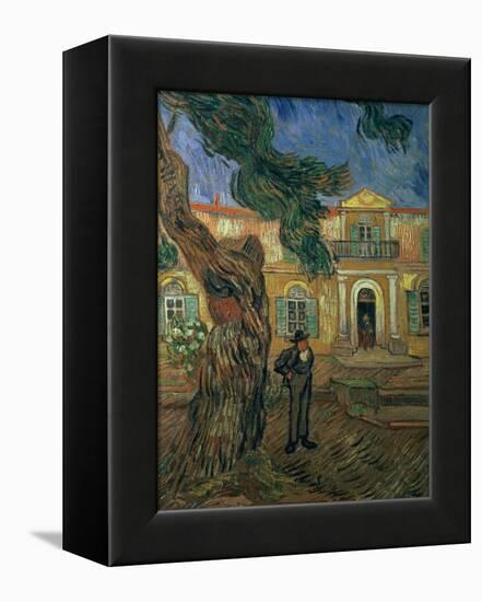 St. Paul's Hospital, St Remy, 1889-Vincent van Gogh-Framed Premier Image Canvas