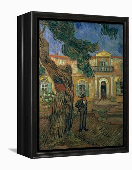 St. Paul's Hospital, St Remy, 1889-Vincent van Gogh-Framed Premier Image Canvas