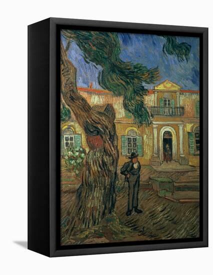 St. Paul's Hospital, St Remy, 1889-Vincent van Gogh-Framed Premier Image Canvas