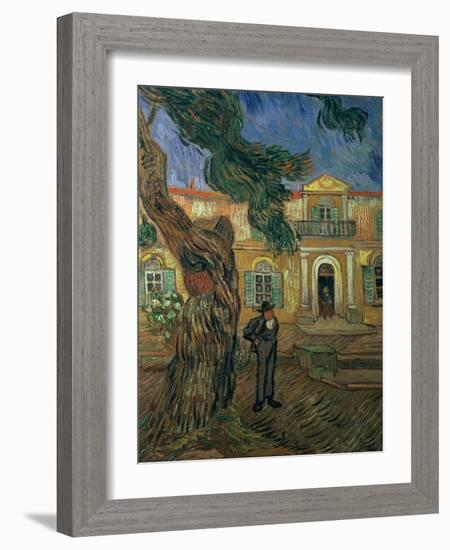 St. Paul's Hospital, St Remy, 1889-Vincent van Gogh-Framed Giclee Print