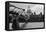 St Paul's Millennium Bridge BW-Toula Mavridou-Messer-Framed Premier Image Canvas