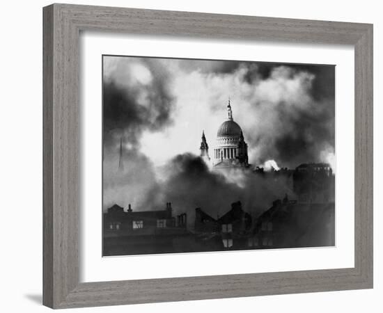 St. Paul's Survives-Associated Newspapers-Framed Photo