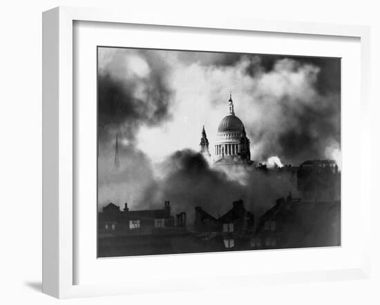 St. Paul's Survives-Associated Newspapers-Framed Photo