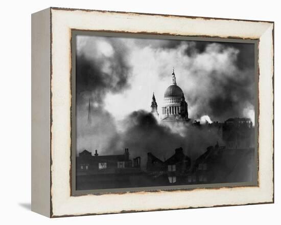 St. Paul's Survives-Associated Newspapers-Framed Stretched Canvas