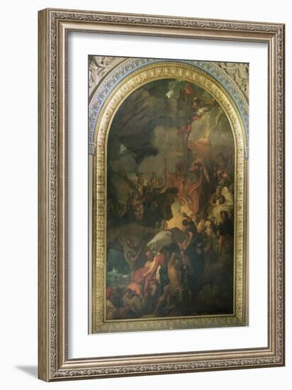 St. Paul Saved from a Shipwreck Off Malta, Altarpiece of the Chapel of St. Peter and St. Paul in…-Benjamin West-Framed Giclee Print