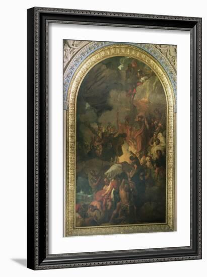 St. Paul Saved from a Shipwreck Off Malta, Altarpiece of the Chapel of St. Peter and St. Paul in…-Benjamin West-Framed Giclee Print