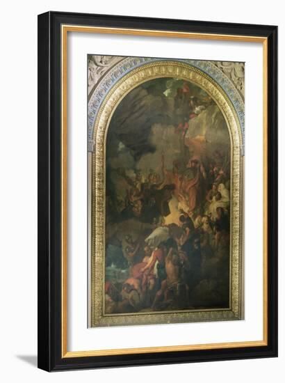 St. Paul Saved from a Shipwreck Off Malta, Altarpiece of the Chapel of St. Peter and St. Paul in…-Benjamin West-Framed Giclee Print