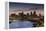 St Paul Skyline from Indian Mounds, Minneapolis, Minnesota, USA-Walter Bibikow-Framed Premier Image Canvas