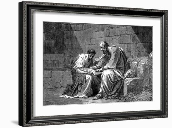 St Paul the Apostle in Prison, Writing His Epistle to the Ephesians, 1st Century Ad-null-Framed Giclee Print