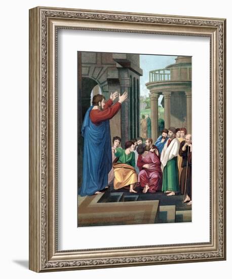 St Paul the Apostle Preaching to the Athenians, C1860-null-Framed Giclee Print