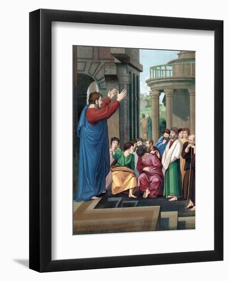 St Paul the Apostle Preaching to the Athenians, C1860-null-Framed Giclee Print